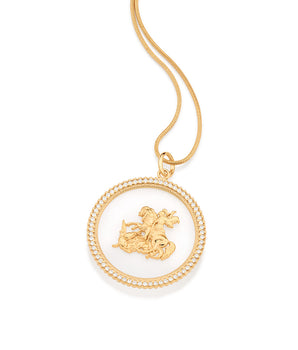 GOLD SAINT GEORGE MEDAL PENDANT