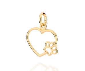GOLD FUR BABY MOM PENDANT