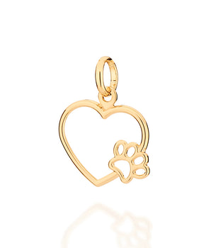 GOLD FUR BABY MOM PENDANT