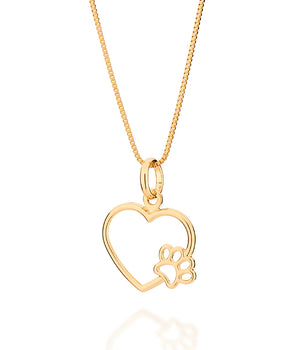 GOLD FUR BABY MOM PENDANT