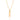 GOLD HEART VERTICAL PENDANT