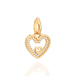 GOLD BEATING HEART PENDANT