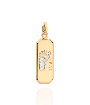 GOLD MEN'S BABY FEET PENDANT
