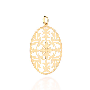 GOLD FALLEN LEAVES PENDANT