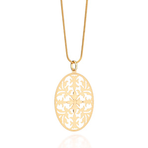 GOLD FALLEN LEAVES PENDANT