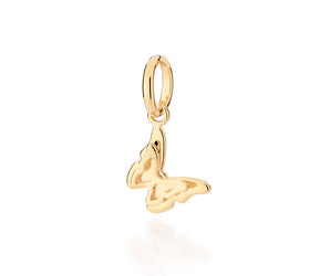 GOLD MINI DOUBLE BUTTERFLY PENDANT