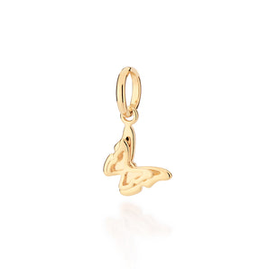 GOLD MINI DOUBLE BUTTERFLY PENDANT