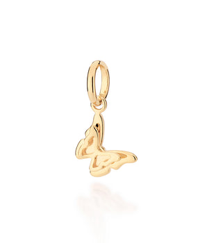 GOLD MINI DOUBLE BUTTERFLY PENDANT