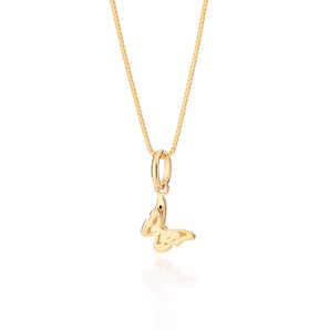 GOLD MINI DOUBLE BUTTERFLY PENDANT