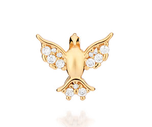GOLD HOLY SPIRIT DOVE PENDANT