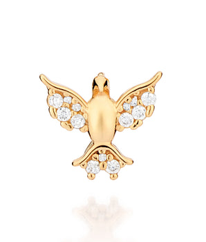 GOLD HOLY SPIRIT DOVE PENDANT