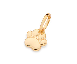 GOLD PUPPY PAW PENDANT