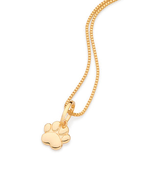 GOLD PUPPY PAW PENDANT