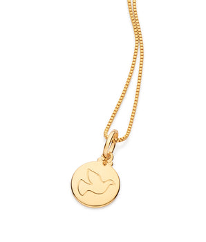 GOLD HOLY SPIRIT DOVE PENDANT