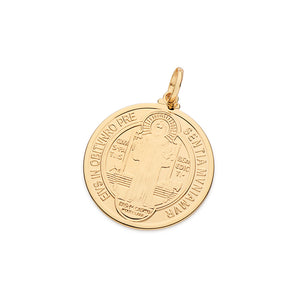 GOLD SAINT BENEDICT PENDANT