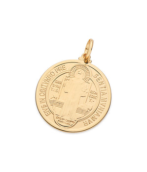 GOLD SAINT BENEDICT PENDANT