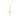 GOLD TWISTED CROSS PENDANT