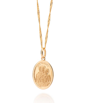 GOLD HOLY MOTHER PENDANT