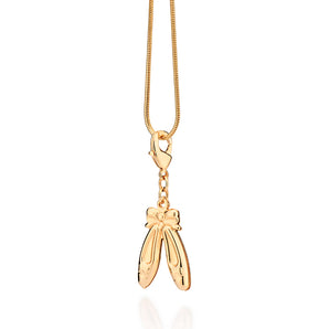 GOLD BALLET SLIPPERS PENDANT