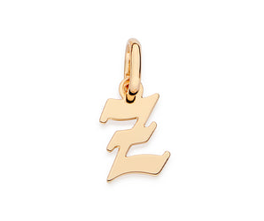 GOLD SCRIPT LETTER PENDANT