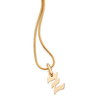 GOLD SCRIPT LETTER PENDANT
