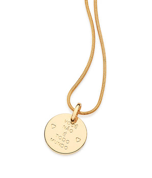 GOLD “VOCÊ NÃO É TODOMUNDO (YOU ARE NOT EVERYBODY) PENDANT