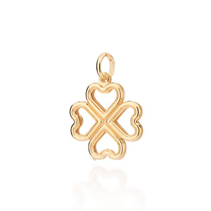 GOLD FOUR LEAVE CLOVER PENDANT