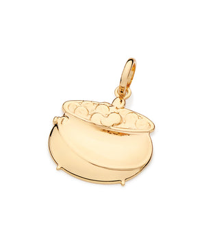 GOLD POT OF GOLD PENDANT