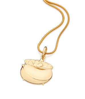 GOLD POT OF GOLD PENDANT