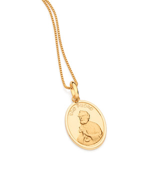 GOLD SAINT PETER PENDANT