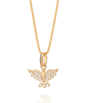 GOLD HOLY SPIRIT DOVE PENDANT