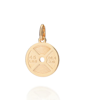 GOLD MEN'S WEIGHTLIFTING PENDANT