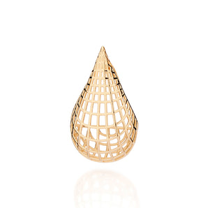 GOLD WATER DROPLET PENDANT