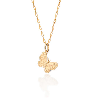 GOLD DETAILED BUTTERFLY PENDANT