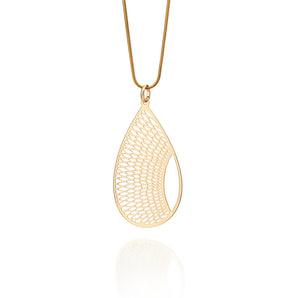 GOLD WATER DROP PENDANT