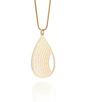 GOLD WATER DROP PENDANT