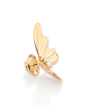 GOLD STUDDED BUTTERFLY PIN