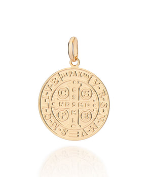 GOLD SAINT BENEDICT’S CROSS PENDANT