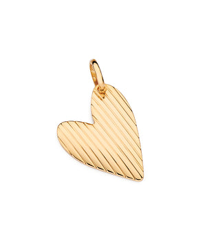 GOLD FOLLOW YOUR HEART PENDANT