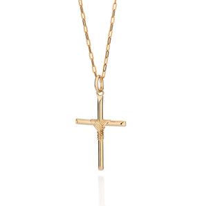 GOLD DETAILED CROSS PENDANT