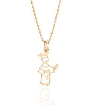 GOLD SAINT FRANCIS PENDANT