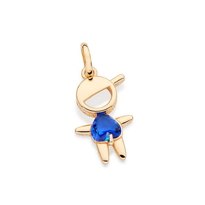 GOLD COLORFUL BOY PENDANT