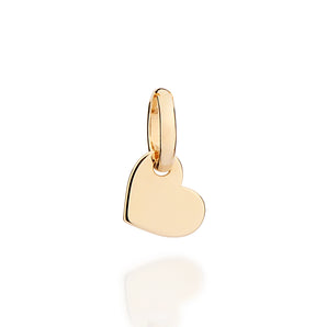 GOLD DANGLY HEART PENDANT