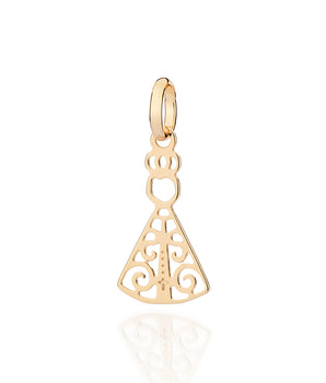 GOLD OUR LADY REVEALED DAINTY PENDANT