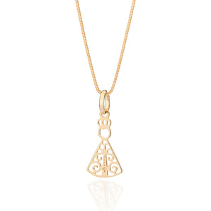 GOLD OUR LADY REVEALED DAINTY PENDANT