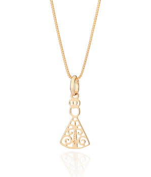 GOLD OUR LADY REVEALED DAINTY PENDANT