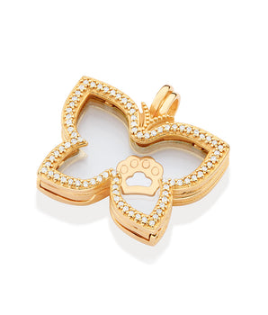 GOLD PET PAW PENDANT