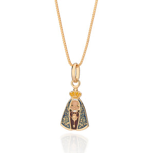 GOLD OUR LADY APARECIDA PENDANT