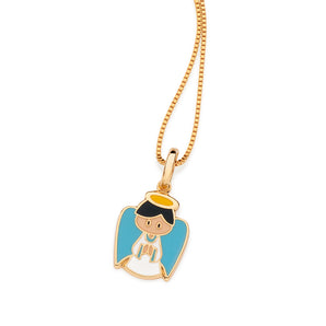 GOLD ANGEL GABRIEL PENDANT