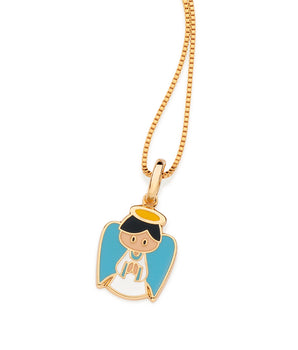 GOLD ANGEL GABRIEL PENDANT